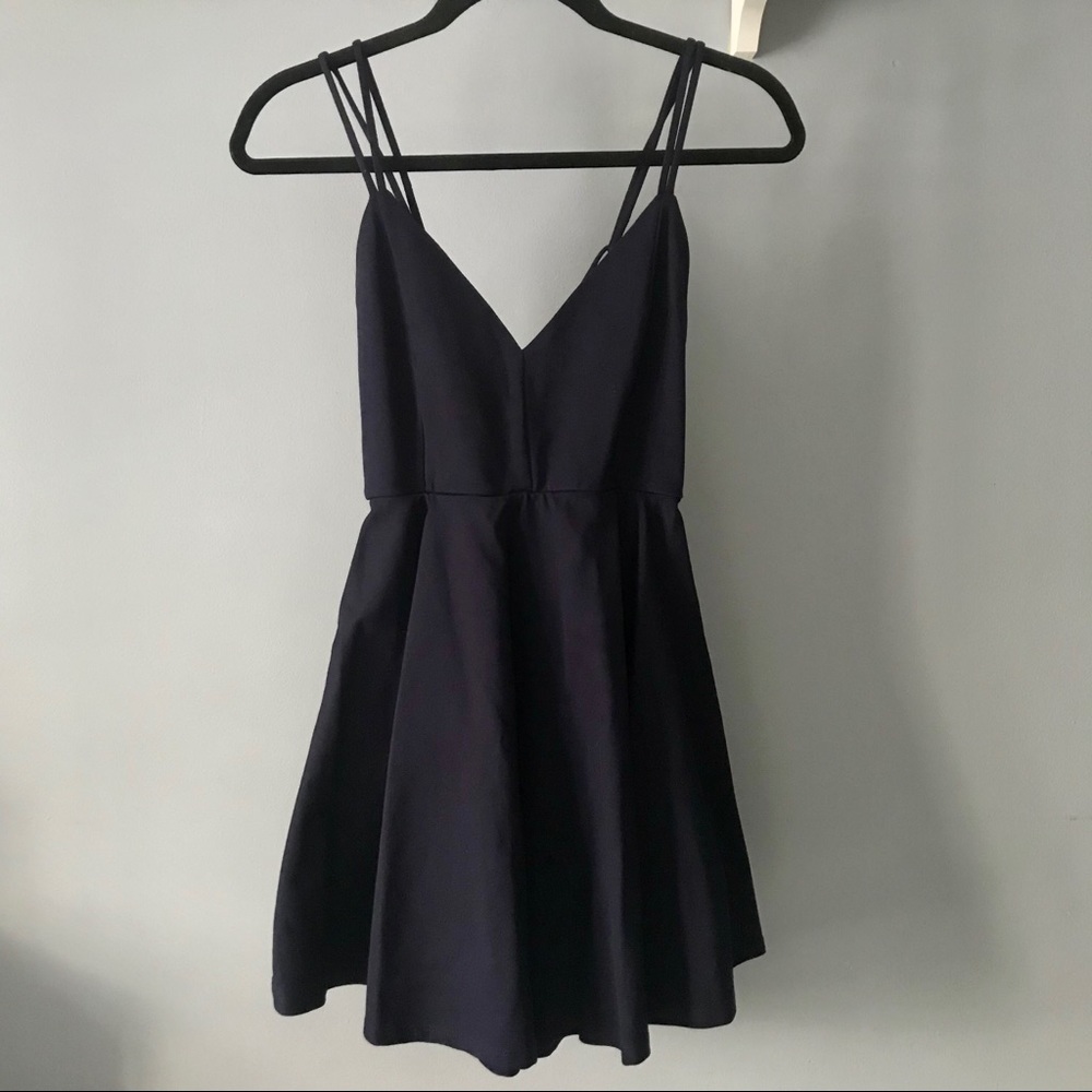 Windsor navy skater dress